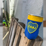 Vaso Botella Cortada Fernet Boca Juniors 500ml - Imagen 4