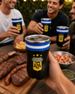 Vaso Botella Cortada Fernet AFA ARGENTINA 500ml - Imagen 3