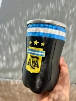 Vaso Botella Cortada Fernet AFA ARGENTINA 500ml - Imagen 3