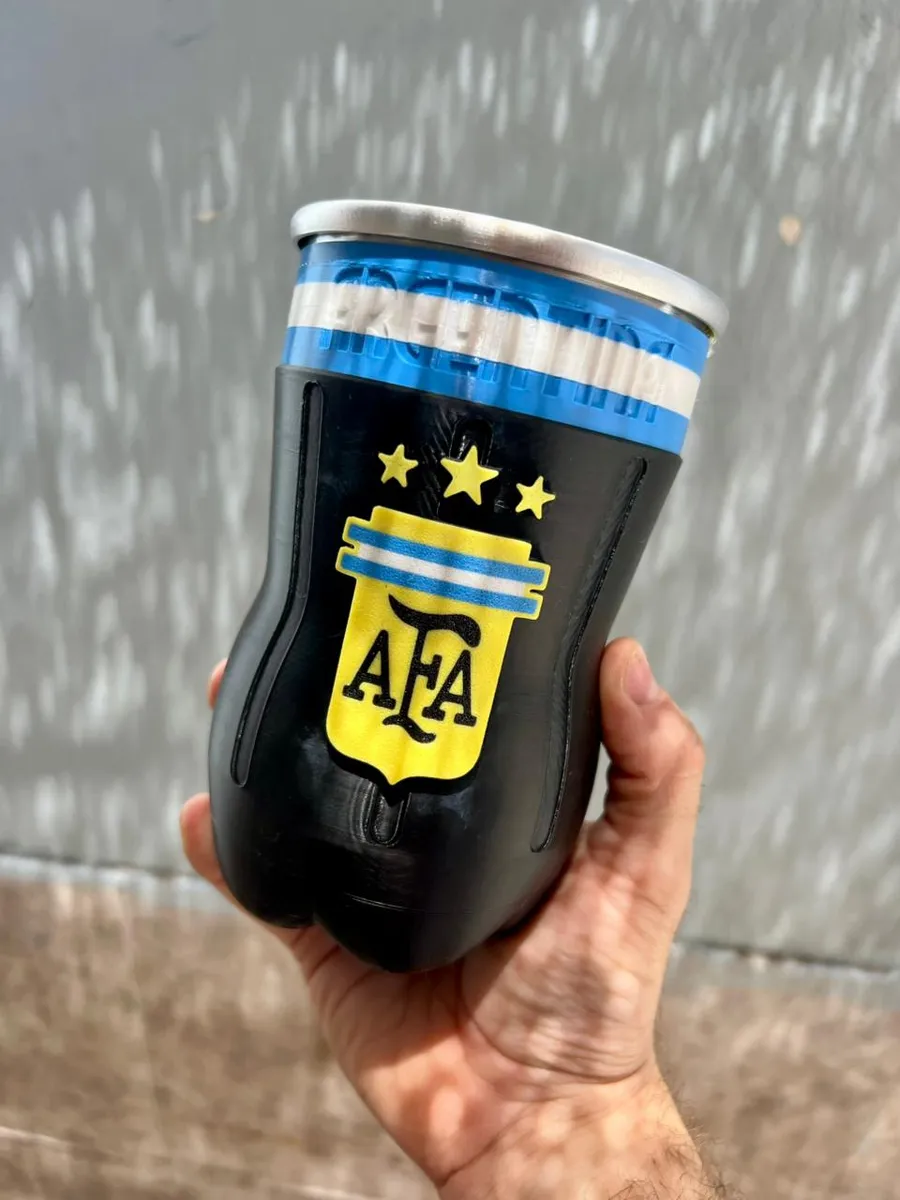 D_NQ_NP_2X_916183-MLA105695849527_012026-F Vaso Botella Cortada Fernet AFA ARGENTINA 500ml - Imagen 1