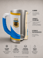 Chopp Jarra Fernet AFA ARGENTINA 500ml - Imagen 2